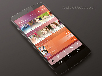 Select and Play your songs android clean flat iphone modern music new ui