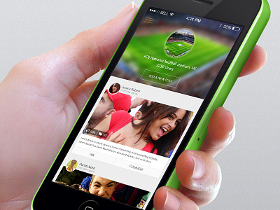 Social App UI app chat clean football ios7 simple social ui