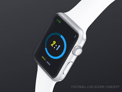 Soccer Live Concept Design apple concept football iwatch soccer ui watch