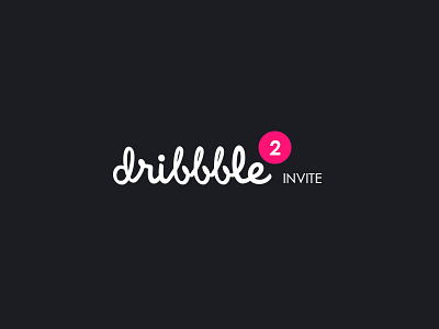 Dribbble Invite dark draft dribbble giveaway invite notification pink sajin