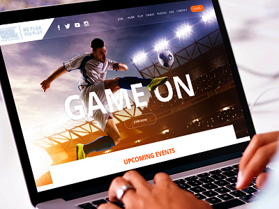 GAME ON! football league play soccer ui website