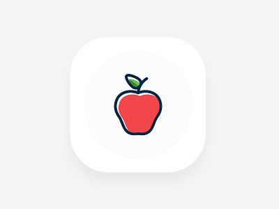App Icon android app apple design green icon leaf red ui ux