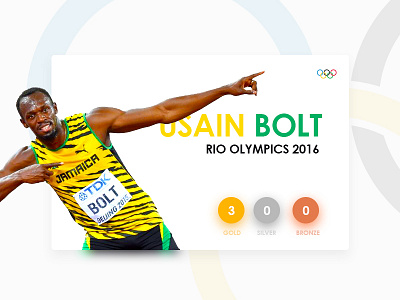 User Profile 006 2016 bolt bronze dailyui gold olympics profile rio silver usain user
