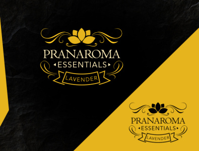 PRANAROMA ESSENTIALS logo design
