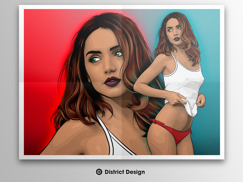 Ana de Armas T-Shirt Poster by Duong Dam - Pixels