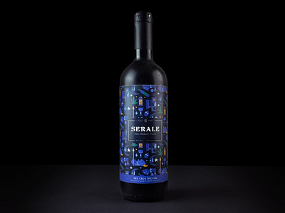 CBD wine label design