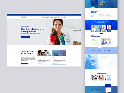 Health Care & Medical Landing Page clean web design figma graphic design health landing page medical sd ui ux web design web template