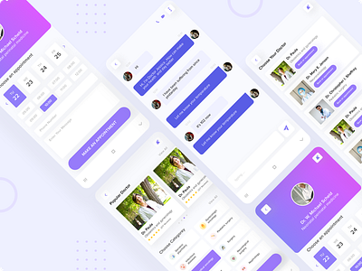 Doctor Appointment App adobe photoshop adobe xd android app clean clinic design doctor appointment figma health healthcare hospital illustration ios medical app minimal mobile mobile app ui ux