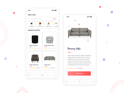 Furniture App adobe xd android app app ui app ui design clean design figma furniture app minimal minimalist mobile product design ui ux