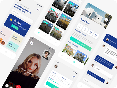 Real State App app app design app ui app ux design house listing app minimal real estate app real state realtor realtor app realtor mobile app ui ux