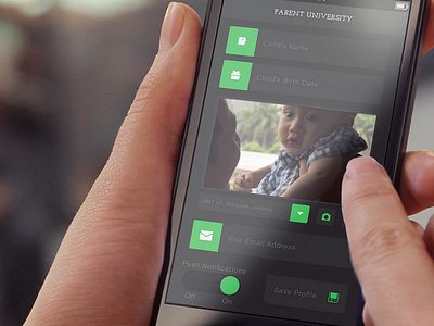 Parent University ios6 iphone mobile mobile app design ui ux