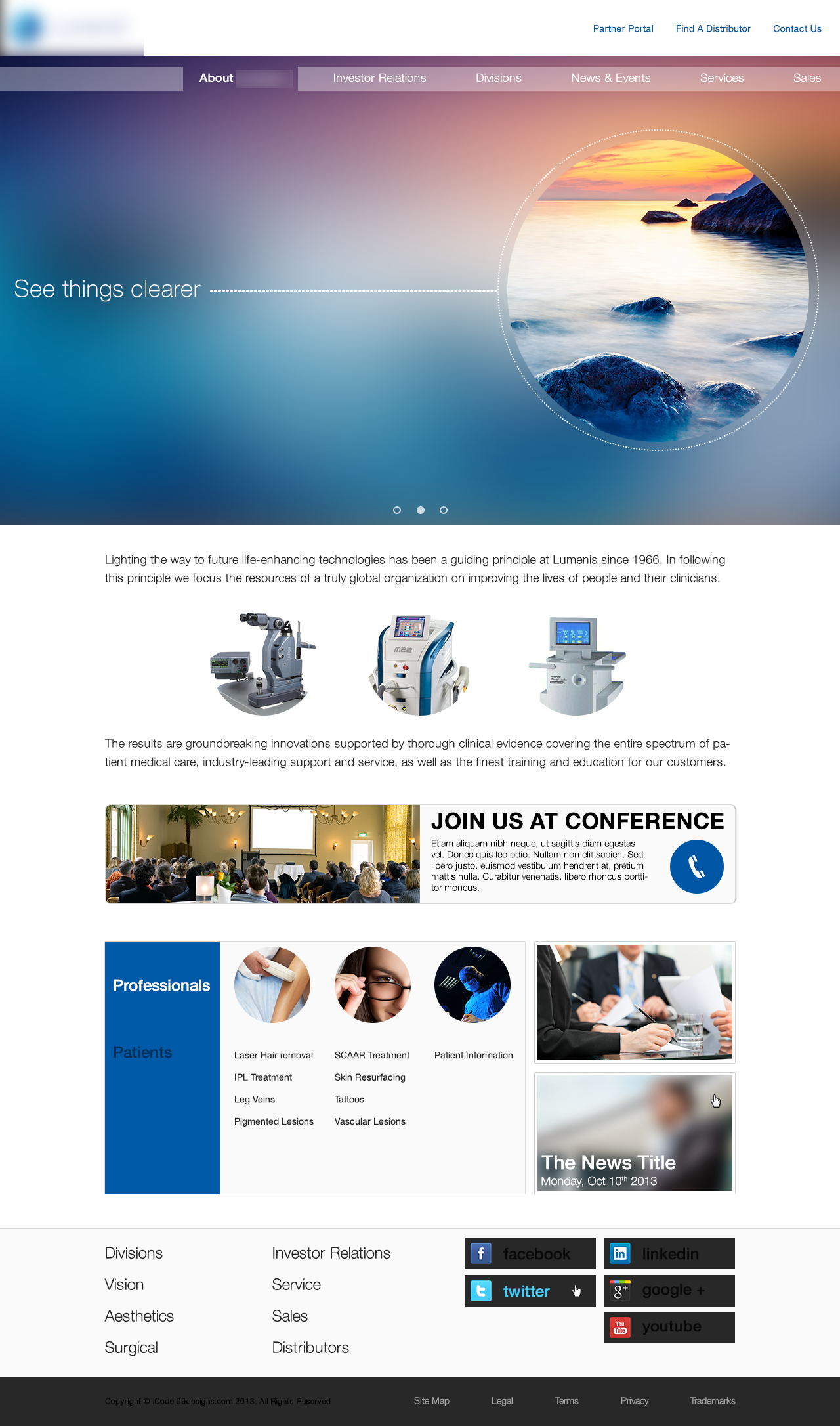site For Medical Equipment Company by Yudi Muchanis on Dribbble