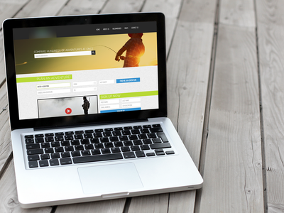 Fishing and Hunting website design
