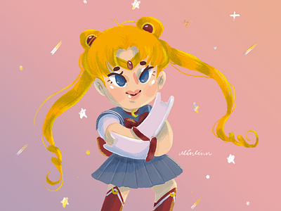 Usagi Sailor Moon girl character girl illustration girly illustration sailor moon sailormoon