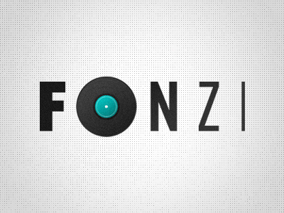 Fonzi Logo - 01 fonzi logo record texture