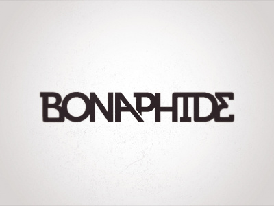 Bonaphide Logo logo logotype philadelphia skateboard