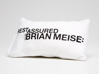 Self Promotional Mini Pillow (Front) helvetica pillow screen print screenprint self promo self promotion