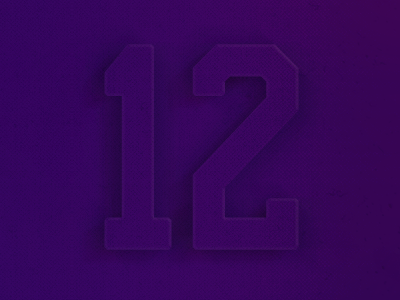 Today's Number Is... 12 3d 3d type letters number numbers purple shadows twelve type