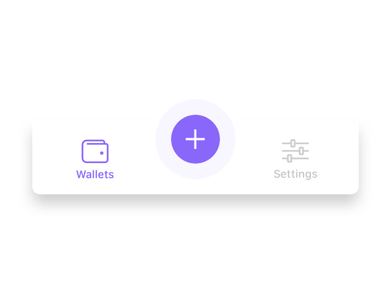 Tab Bar Interaction Wallet animated gif animation concept design interaction microinteraction tab bar ui ux