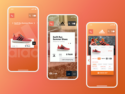 Concept Adidas Checkout Mobile Version adidas app branding checkout page concept daily ui design mobile ui ux