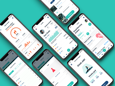 Concept Fitness App concept design fitness fitness app training app ui ui design ux workout