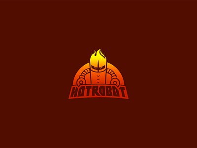 HotRobot™ Logo brand comic design agency digital logo robot
