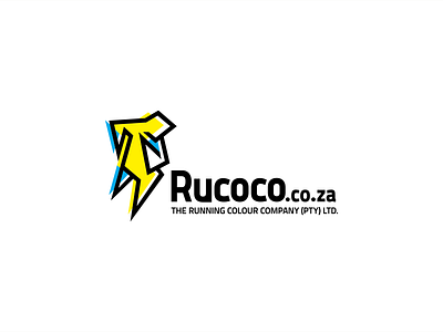 The Running Colour Company (Rucoco) Logo brand colour creative creative studio cubism logo tristan vogt tristanvogt