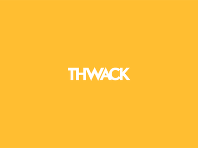 Thwack Logo activations advertising brand digital logo tristan vogt tristanvogt