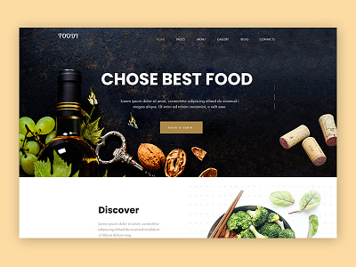 foody web landing page design large aycdesigner foody uiux userinterface webdesign