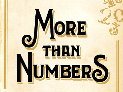 More than numbers design illustration instagram challenge lettering poster art typography