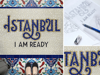 Istanbul craft design illustration instagram lettering poster art typography