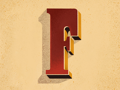F design hand drawn illustration instagram challenge lettering typography vintage