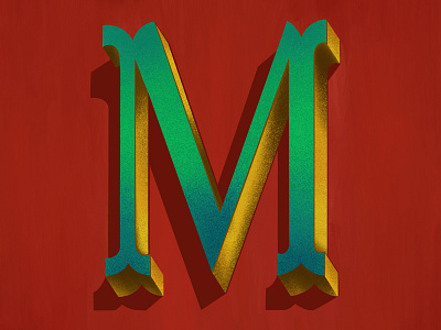 M design illustration instagram instagram challenge lettering procreate typography