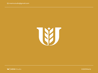 Letter U Wheat animal brand brand agency brand and identity branding bread classic design food forsale grain icon illustration logo logodesign luxury organic symbol vector wheat