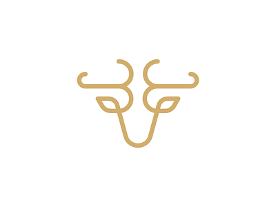 Antler Head animal antler brand brand and identity branding deer deer logo design forsale logo luxury modern monogram vintage