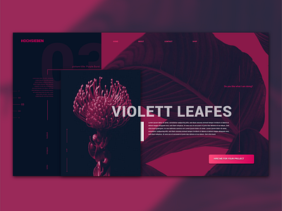 Leafes - Portfolio Page Concept