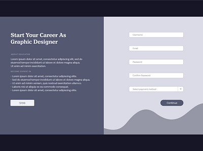 Signup Page dailyui design graphic design online workshop signup signuppage ui uidesign uxdesign webdesign