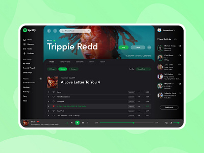 Spotify Desktop Application Redesign