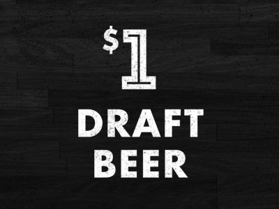 $1 Draft Beer