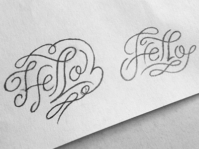 Hello Sketch hand drawn sketch