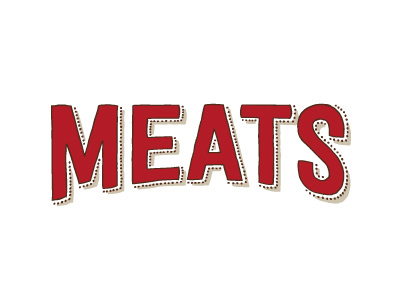 MEATS barbecue bbq logo