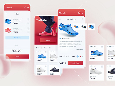Toffeln app app design ecommerce ui ux
