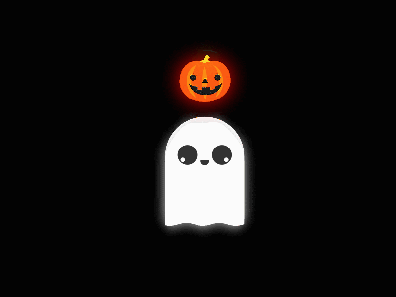 Cute ghost fying by Diana Maftei on Dribbble