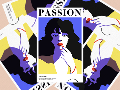 Passion color fashion art illustration photoshop