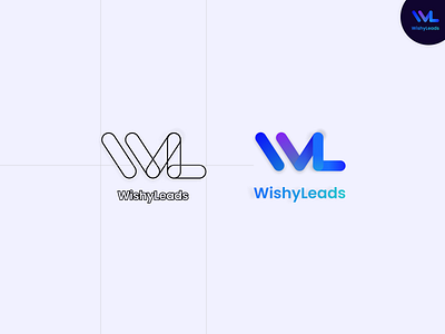 WishyLeads Logo branding logo saas