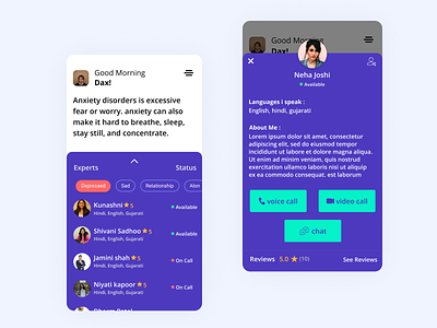 SameTalk App UI appui doctorui medicalappui meditation mental health mental health app ui ux wellbeing