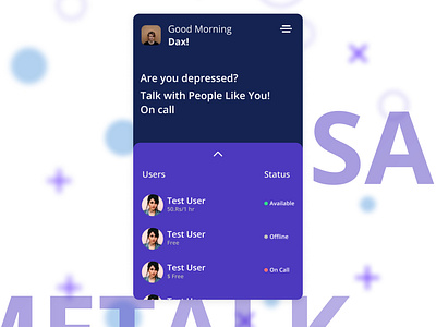 SameTalk App 2019 app darkui trending uiux uxdesign