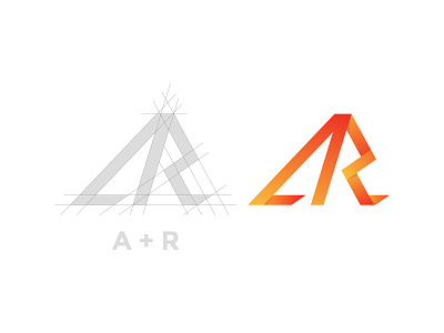 Letter AR Logo