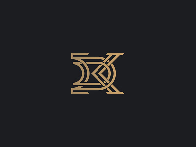 Letter KD Logo black brand branding clever logo design gold gradient icon identity letter lettering logo logo designer logo mark logos minimalist modern smart logo typography vector