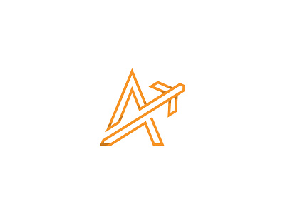 A Air Logo agency air airplane aviation brand branding clever logo design fly flying graphic design identity letters logo logos minimalist modern monogram simple vector